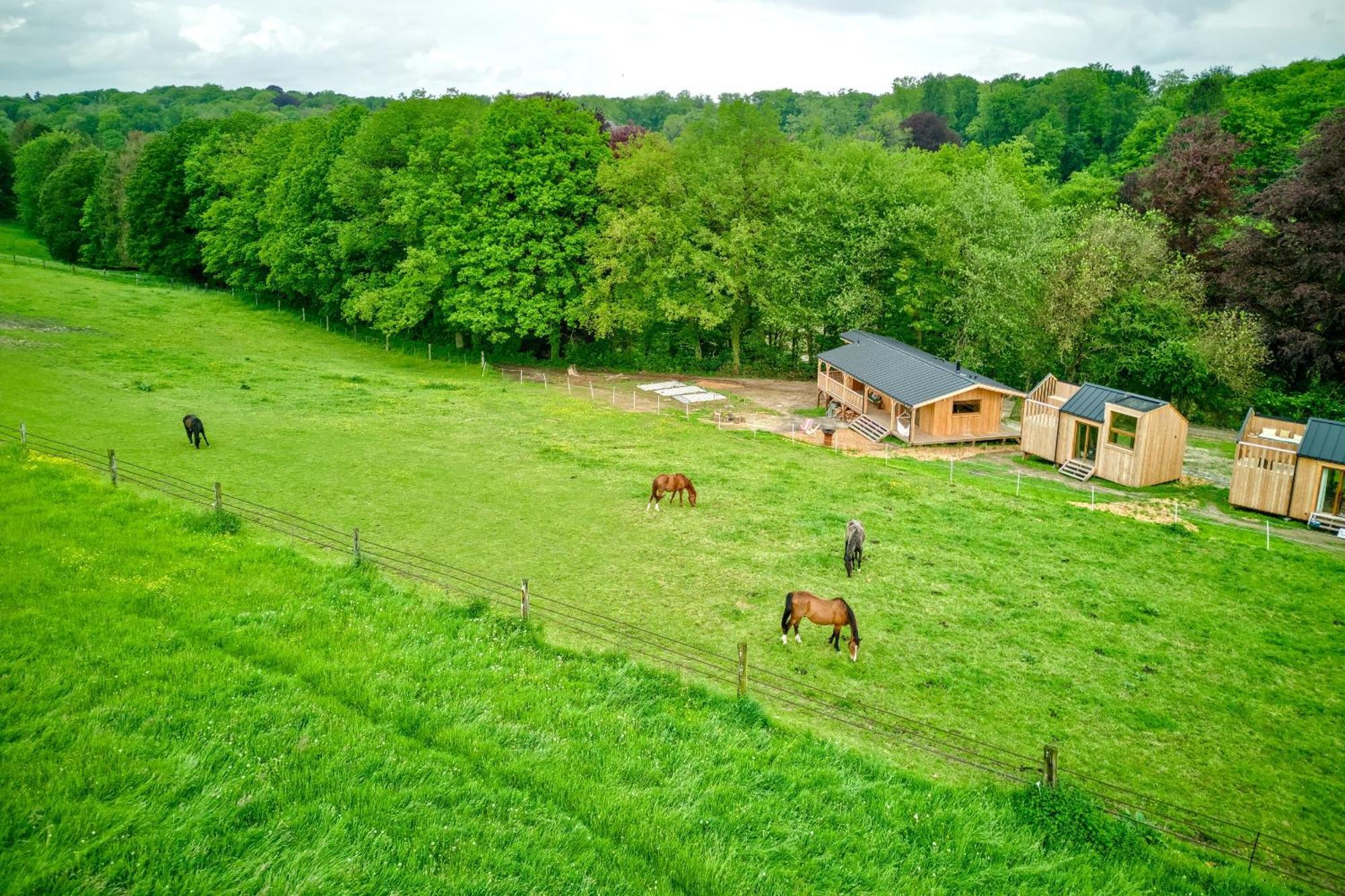 Les Cabanes Champetres - Le Domaine Des Trois Tilleuls Villers-la-Ville Exteriér fotografie